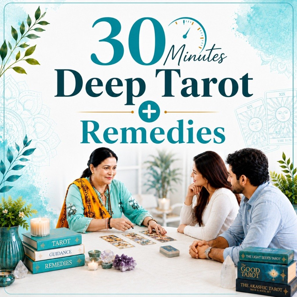 30 Minutes Tarot Card Reading + Remedies